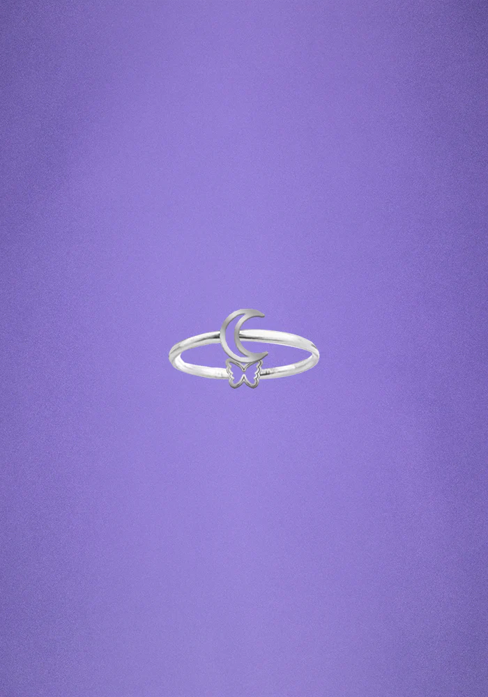crescent moon ring