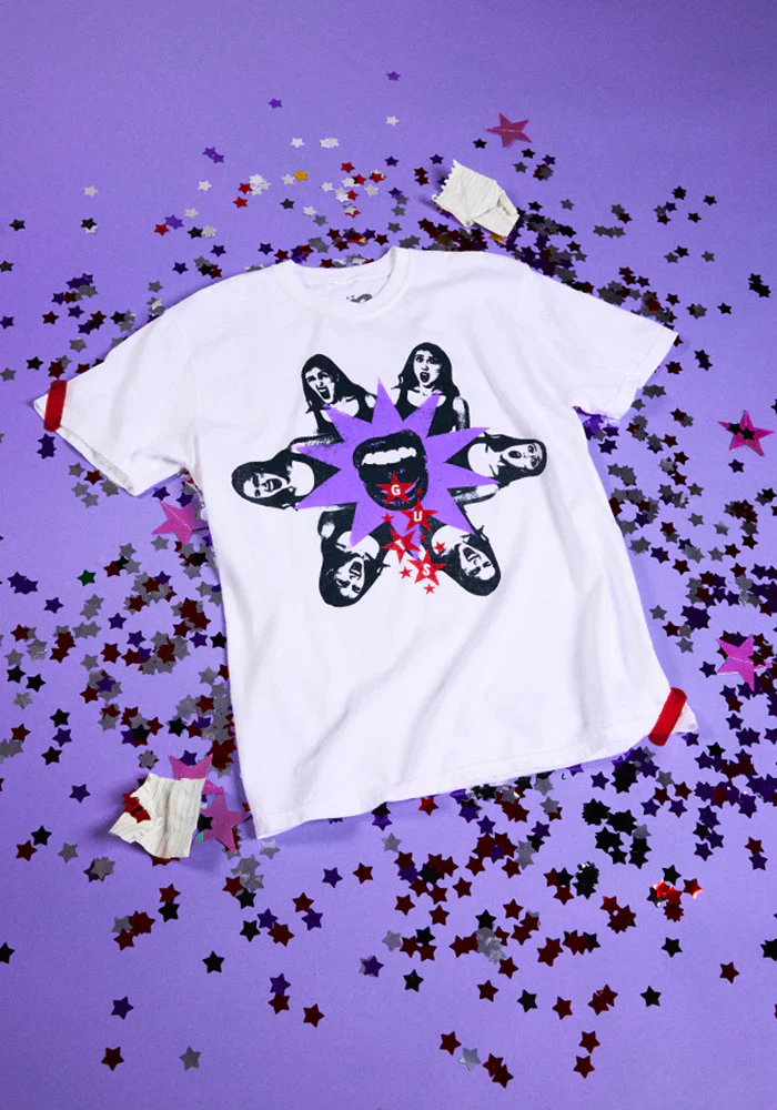 GUTS dateback t-shirt in white - Image 4
