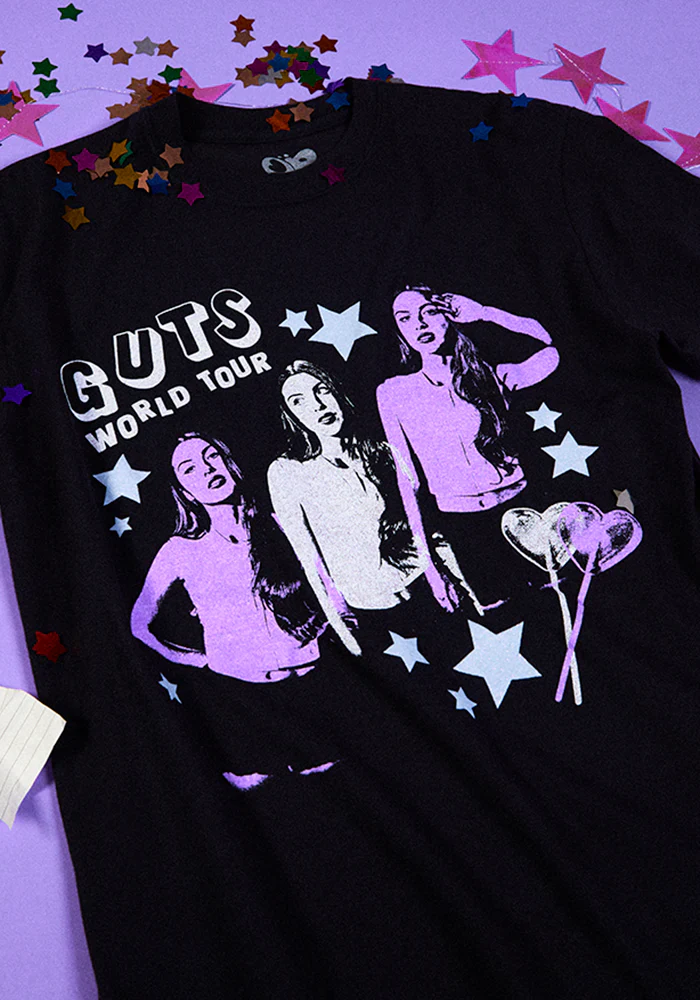 GUTS world tour lollypop dateback t-shirt in black - Image 6