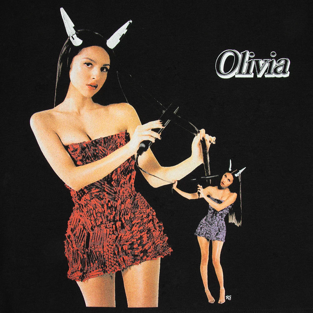 olivia rodrigo x rolling stone crop t-shirt - Image 3