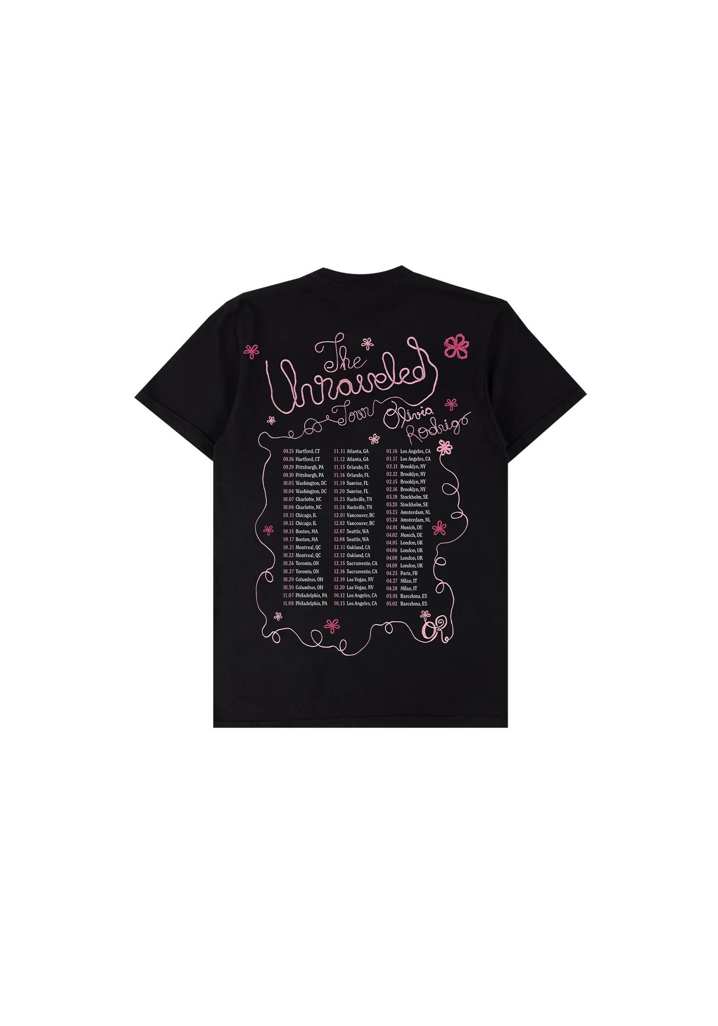the unraveled tour youth t-shirt - Image 2