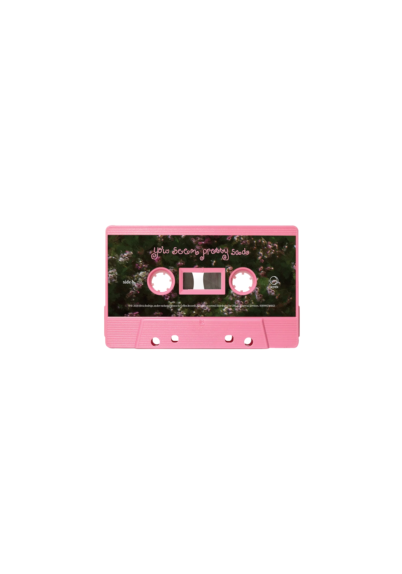 you seem pretty sad for a girl so in love - baby pink cassette - Image 3