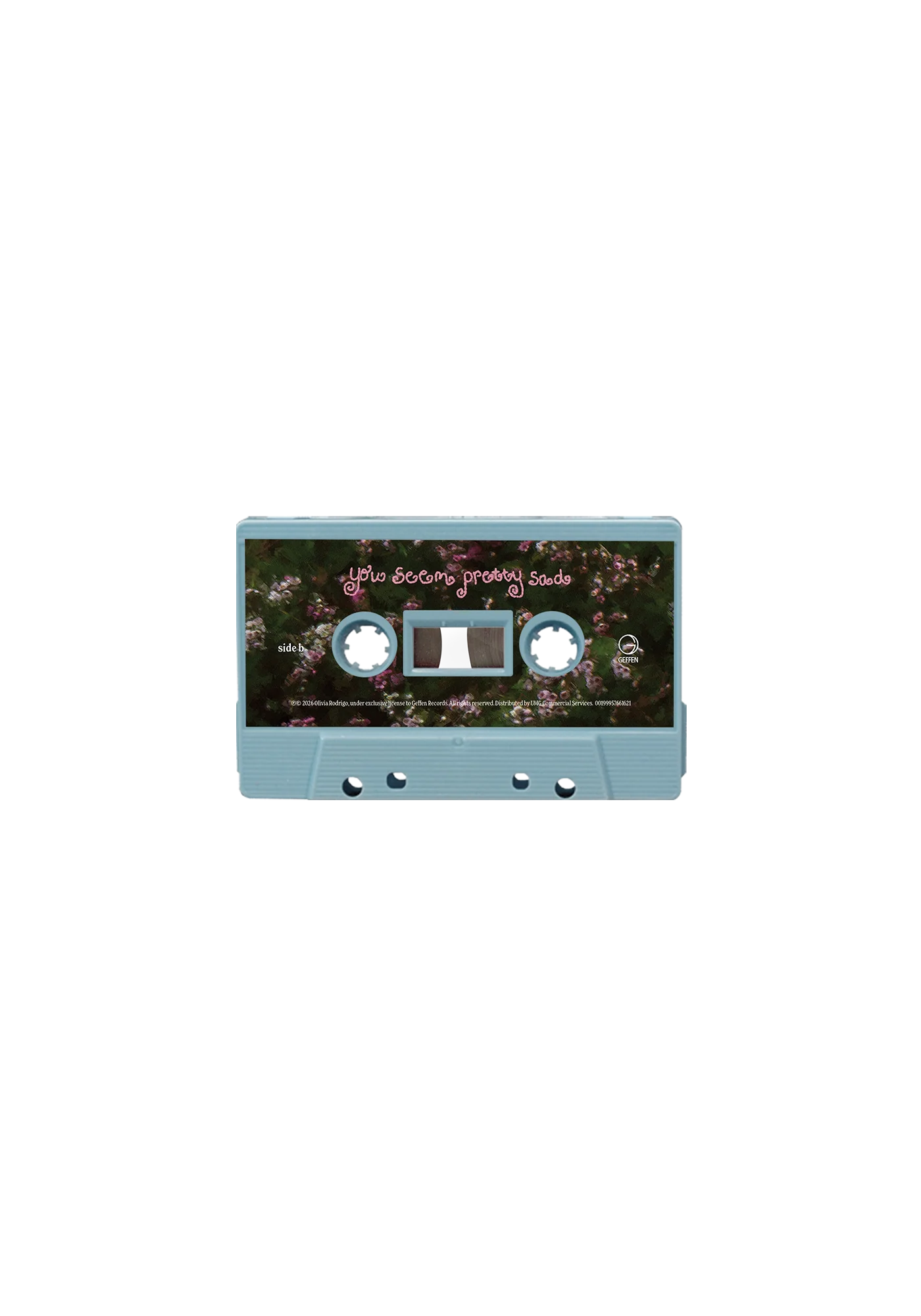 you seem pretty sad for a girl so in love - exclusive baby blue cassette - Image 3